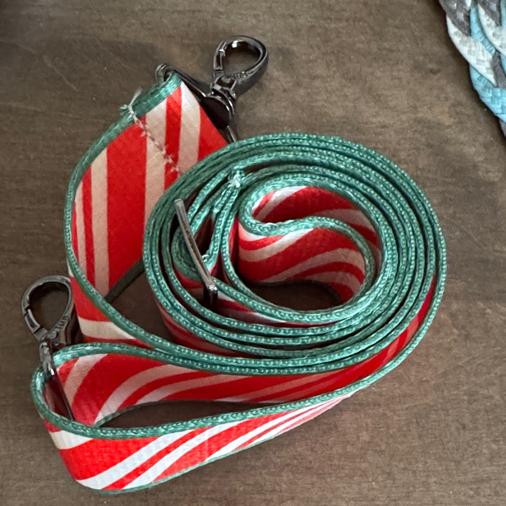 Lug Red and Green Striped Crossbody Bag Strap